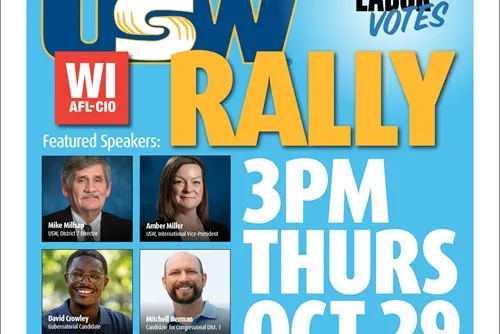 USW GOTV Rally Flyer